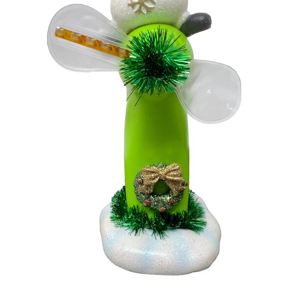 Roman Inc Fan-Tasticks Snowman with Spinning Fan Lights 1990's Christmas Holiday - Picture 3 of 16